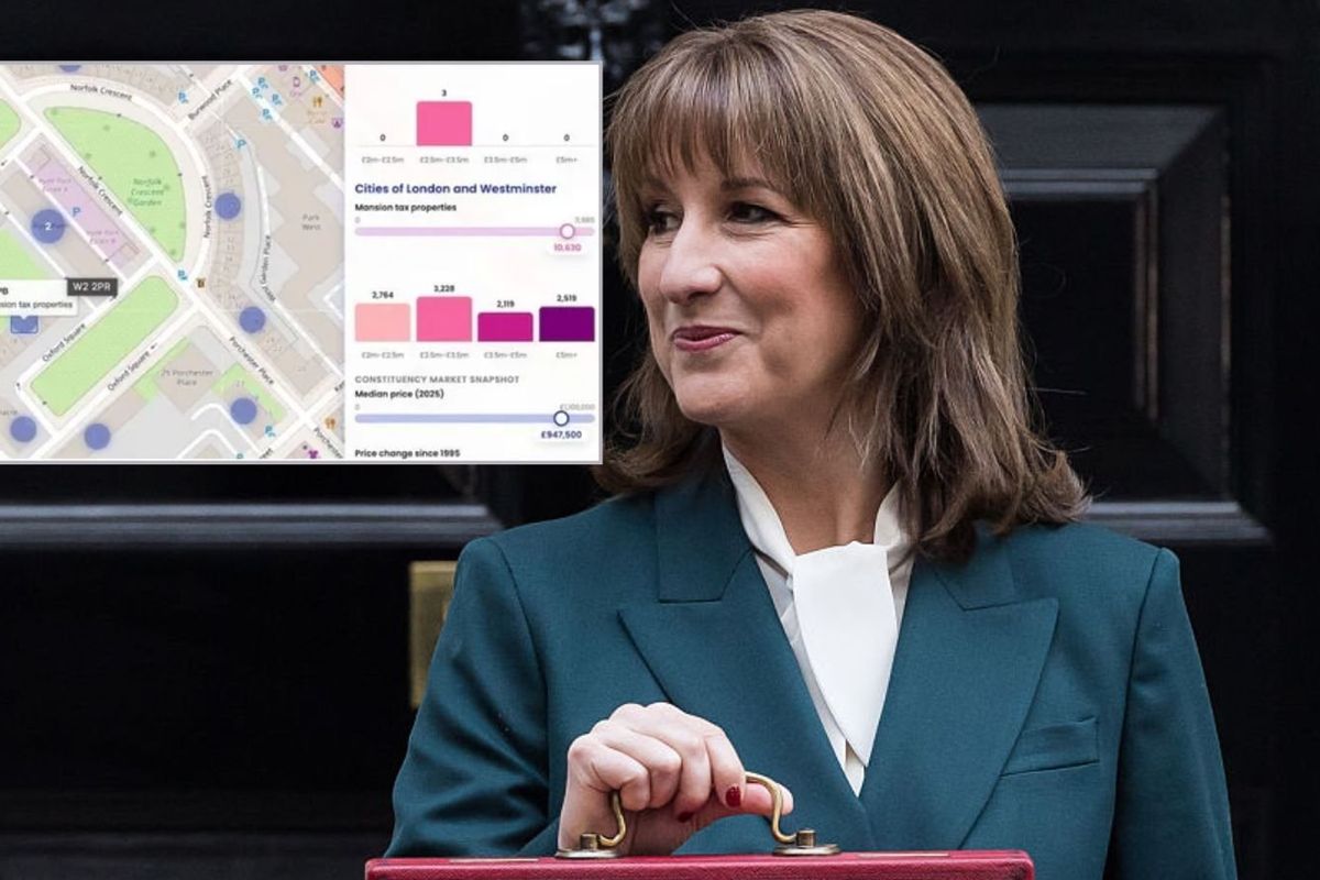 Rachel Reeves and mansion tax map