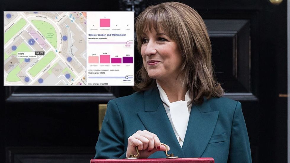 Rachel Reeves and mansion tax map