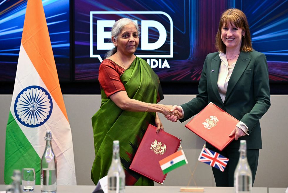 Rachel Reeves and Nirmala Sitharaman