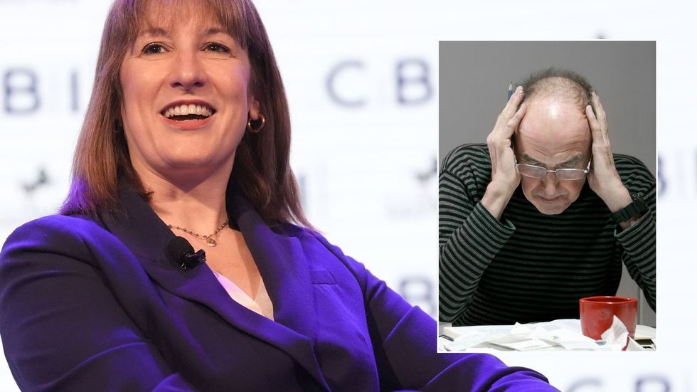 Rachel Reeves and old man worried