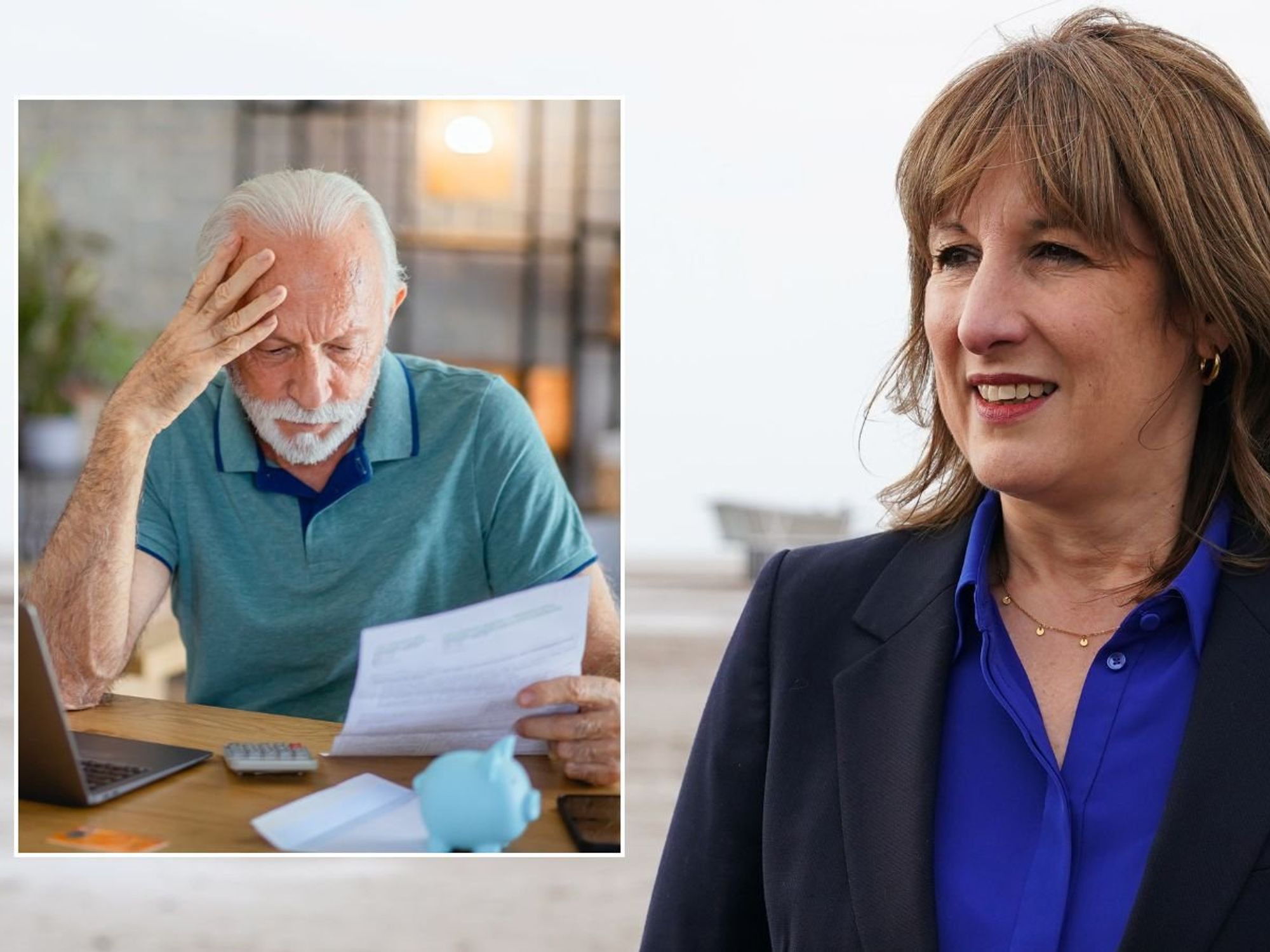 Rachel Reeves and oldr man