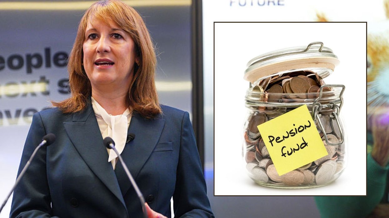 Rachel Reeves and pension fund full of pennies