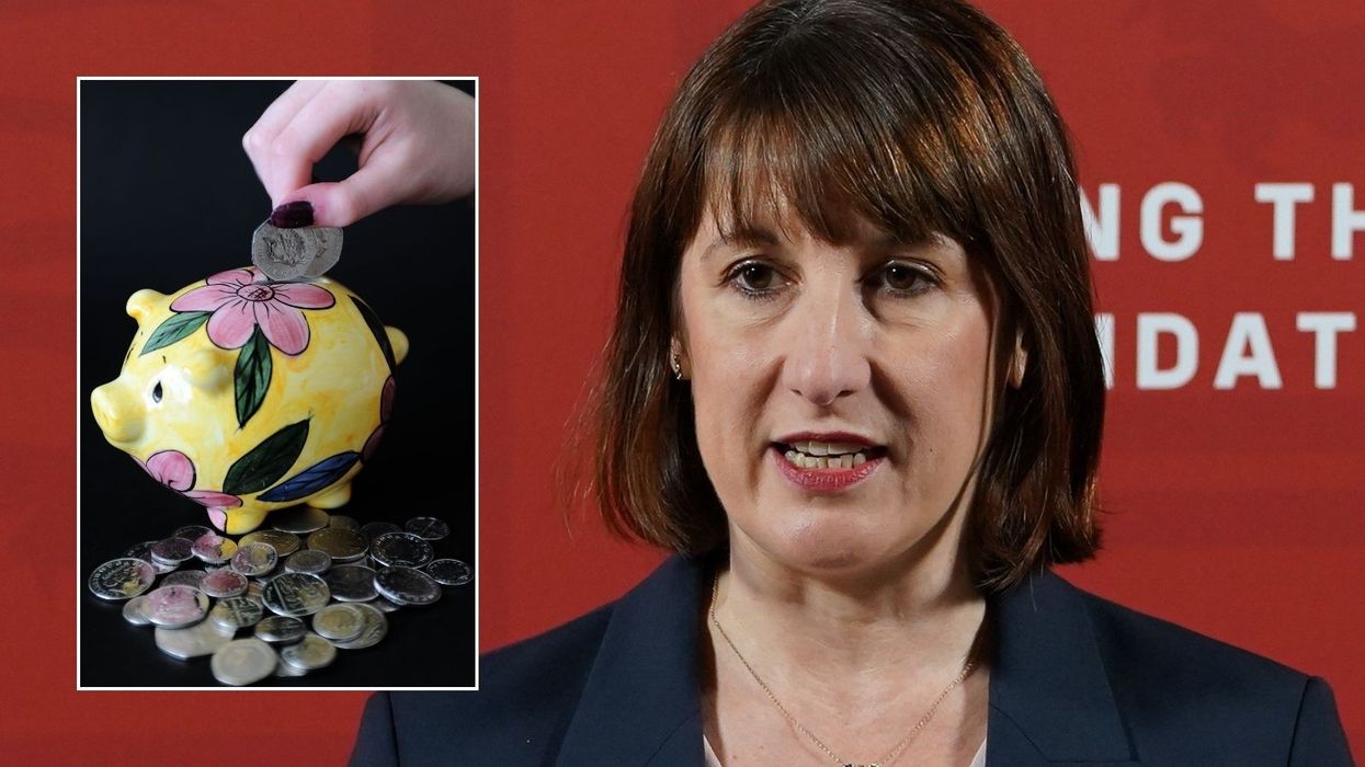 Rachel Reeves and piggy bank