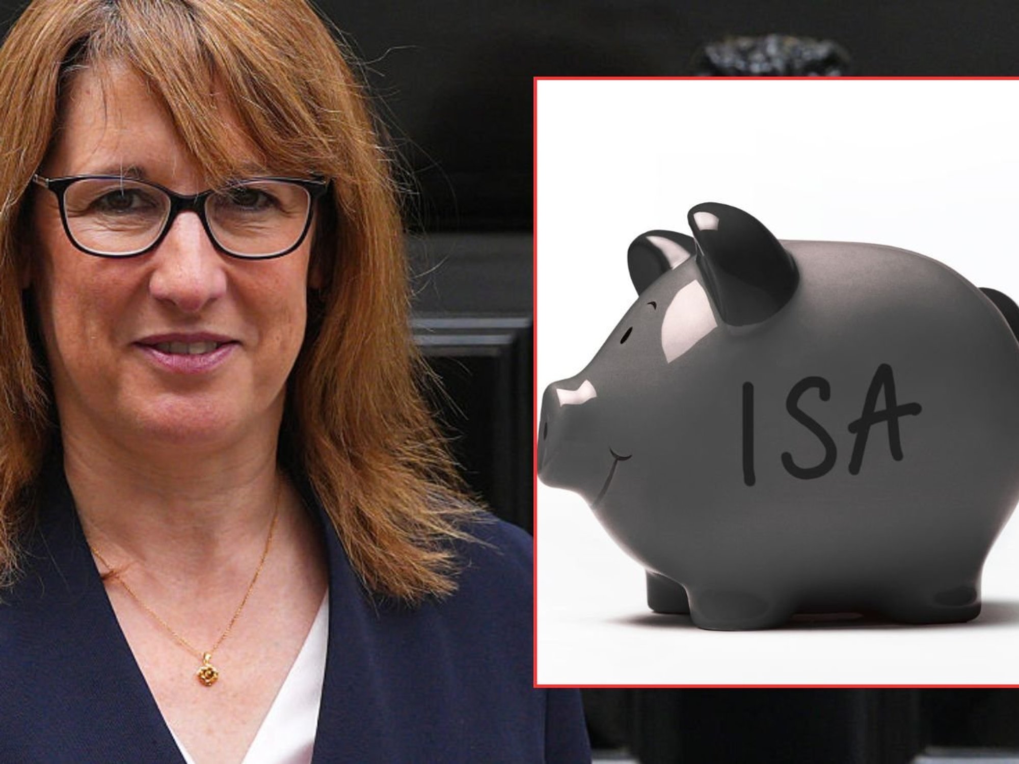 Rachel Reeves and piggy bank