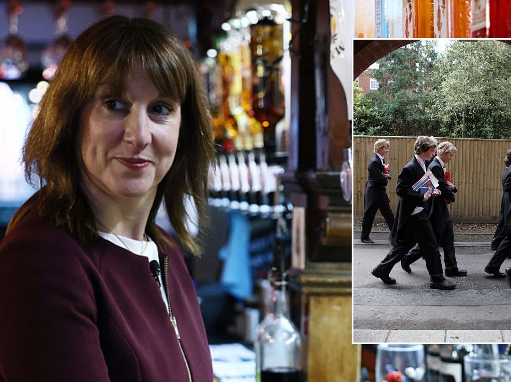 Rachel Reeves and private school students