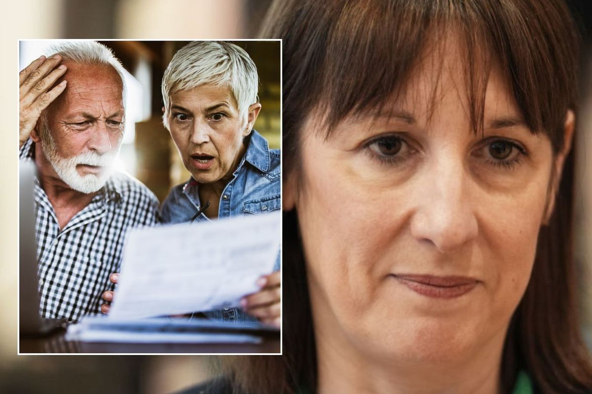 Rachel Reeves and shocked couple