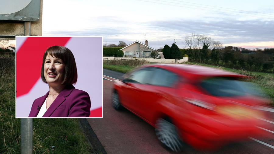Rachel Reeves and speeding car