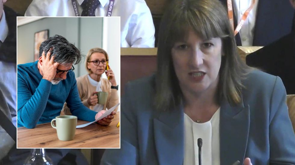 Rachel Reeves and stressed couple