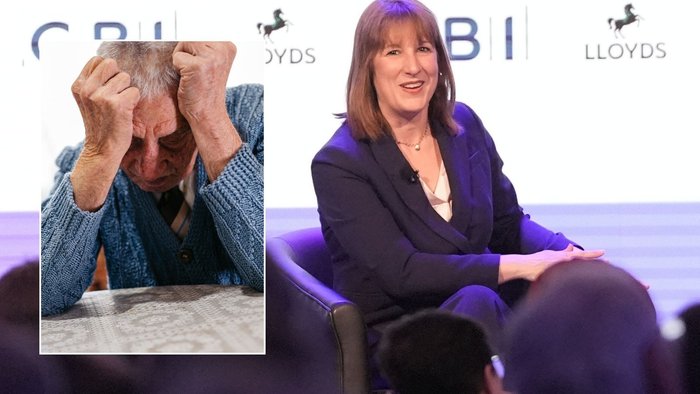 Rachel Reeves and upset pensioner