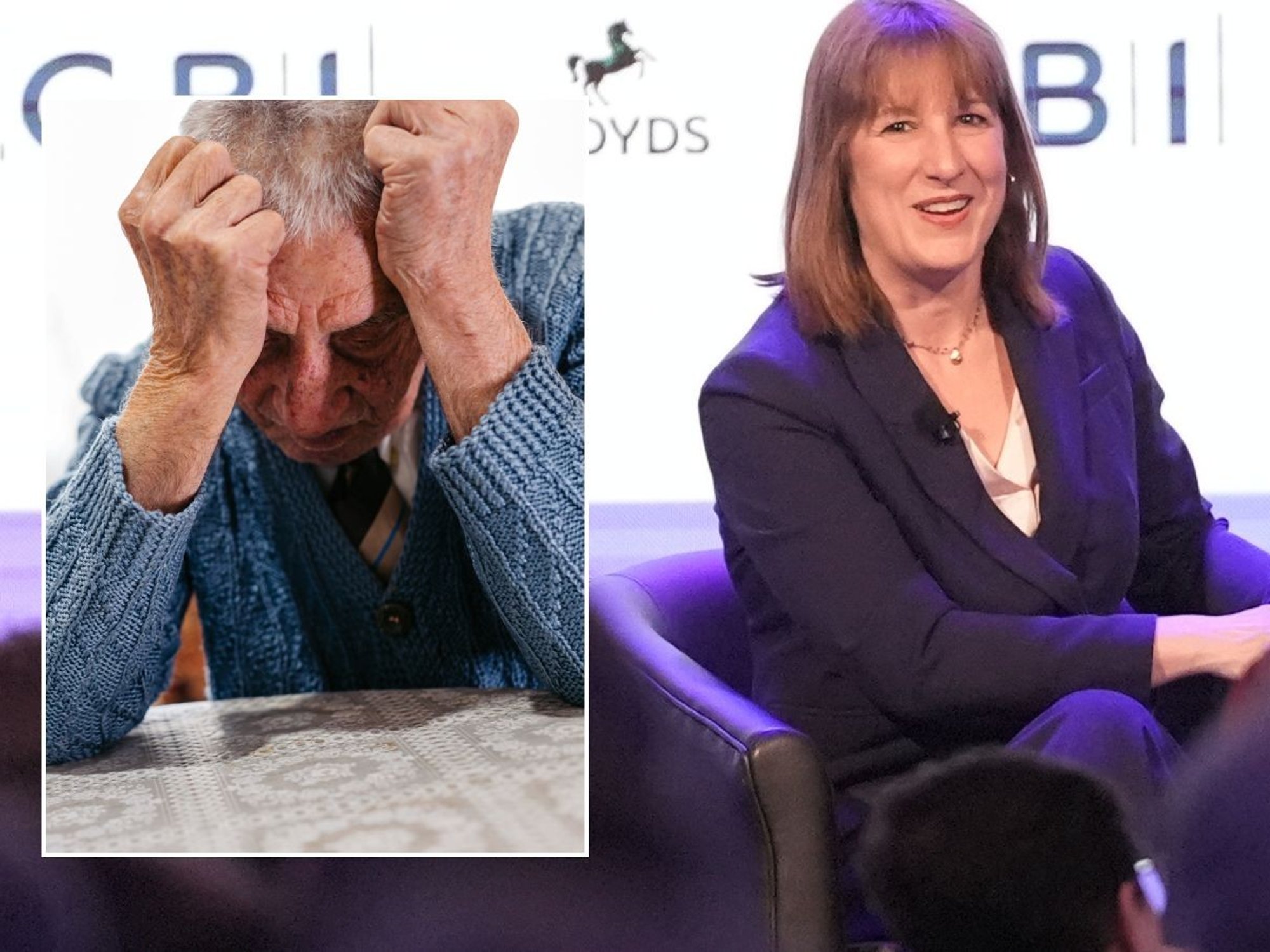 Rachel Reeves and upset pensioner