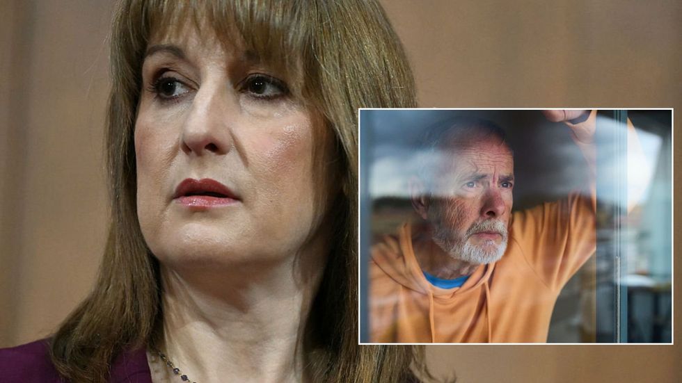 Rachel Reeves and worried pensioner