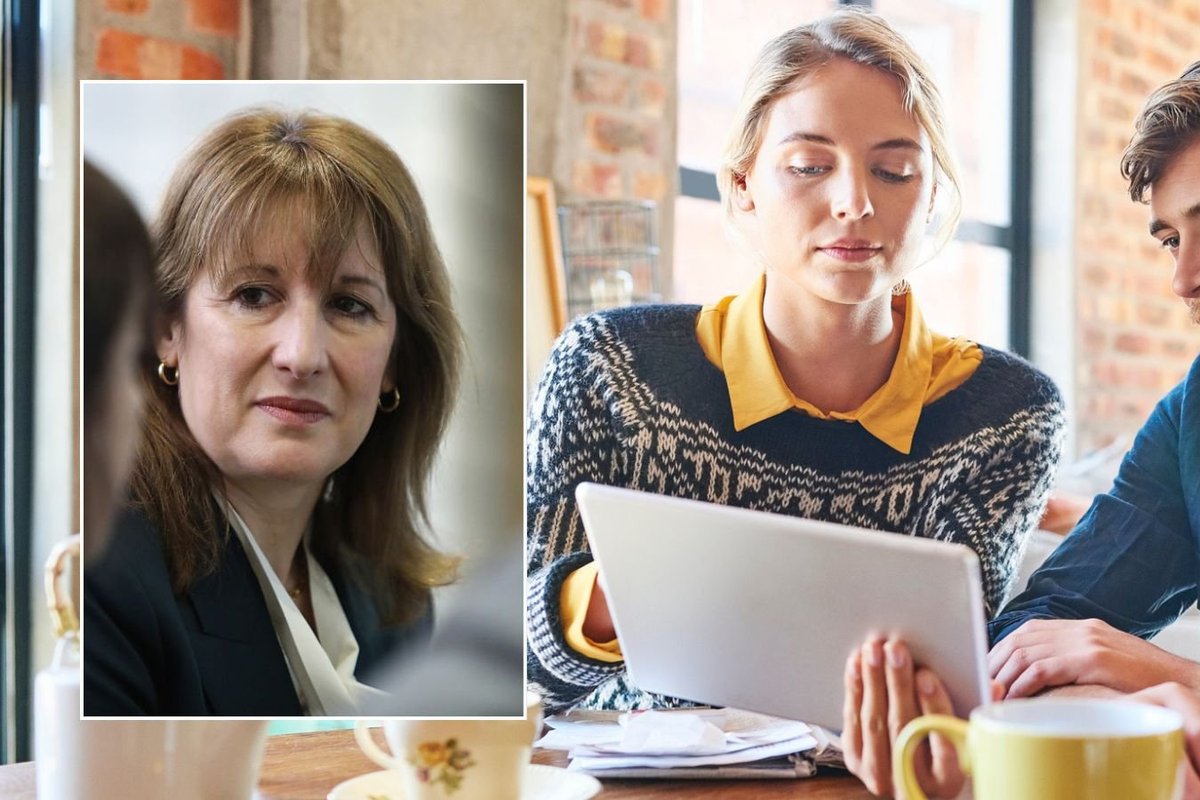 Rachel Reeves and young couple