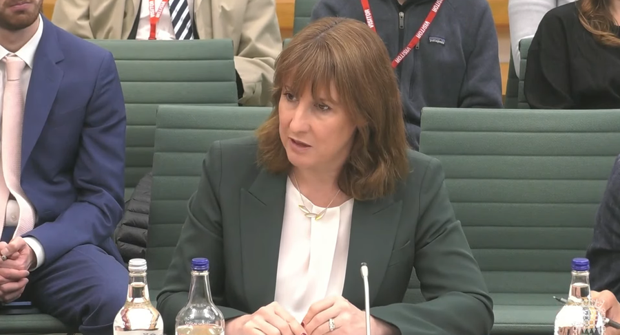Rachel Reeves appearing at the Treasury Select Committee