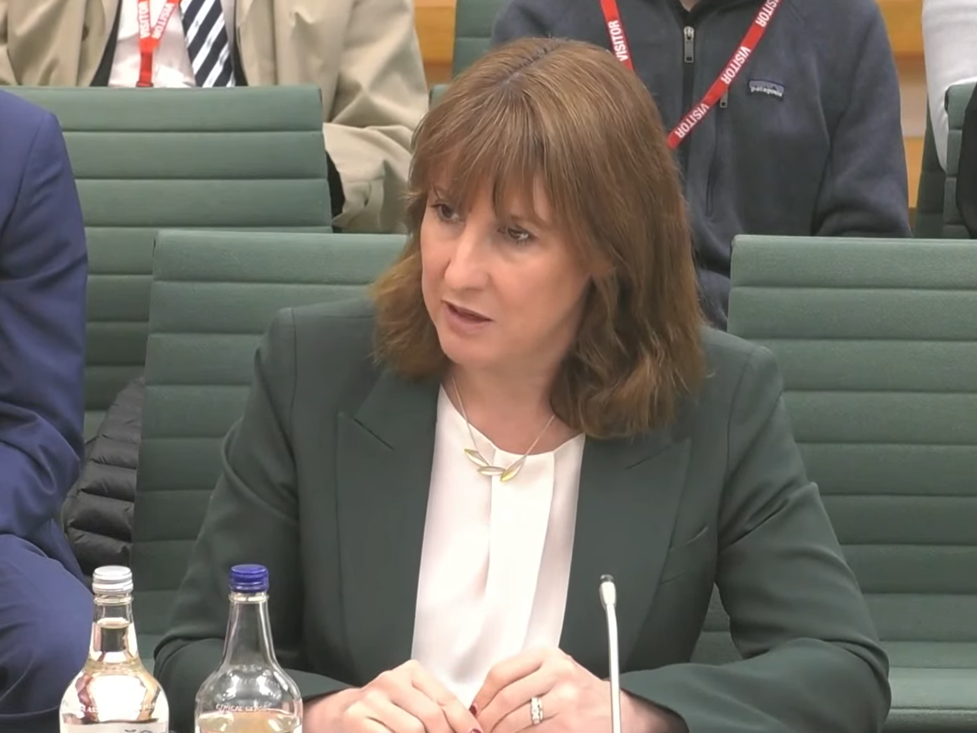 Rachel Reeves appearing at the Treasury Select Committee