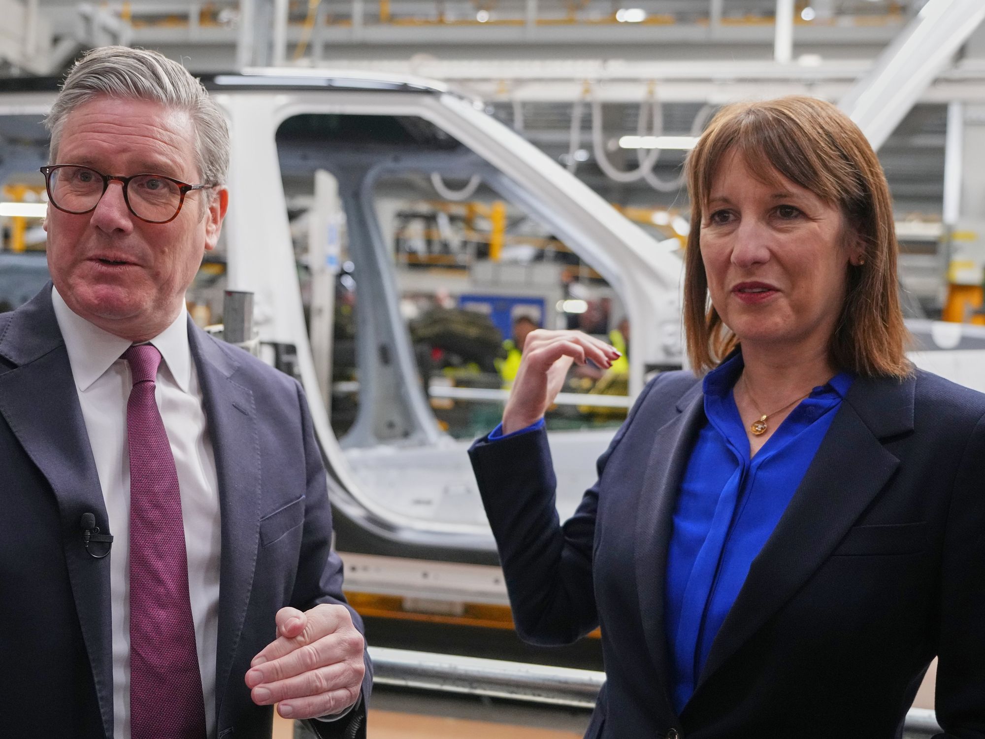 Rachel Reeves at JLR car plant