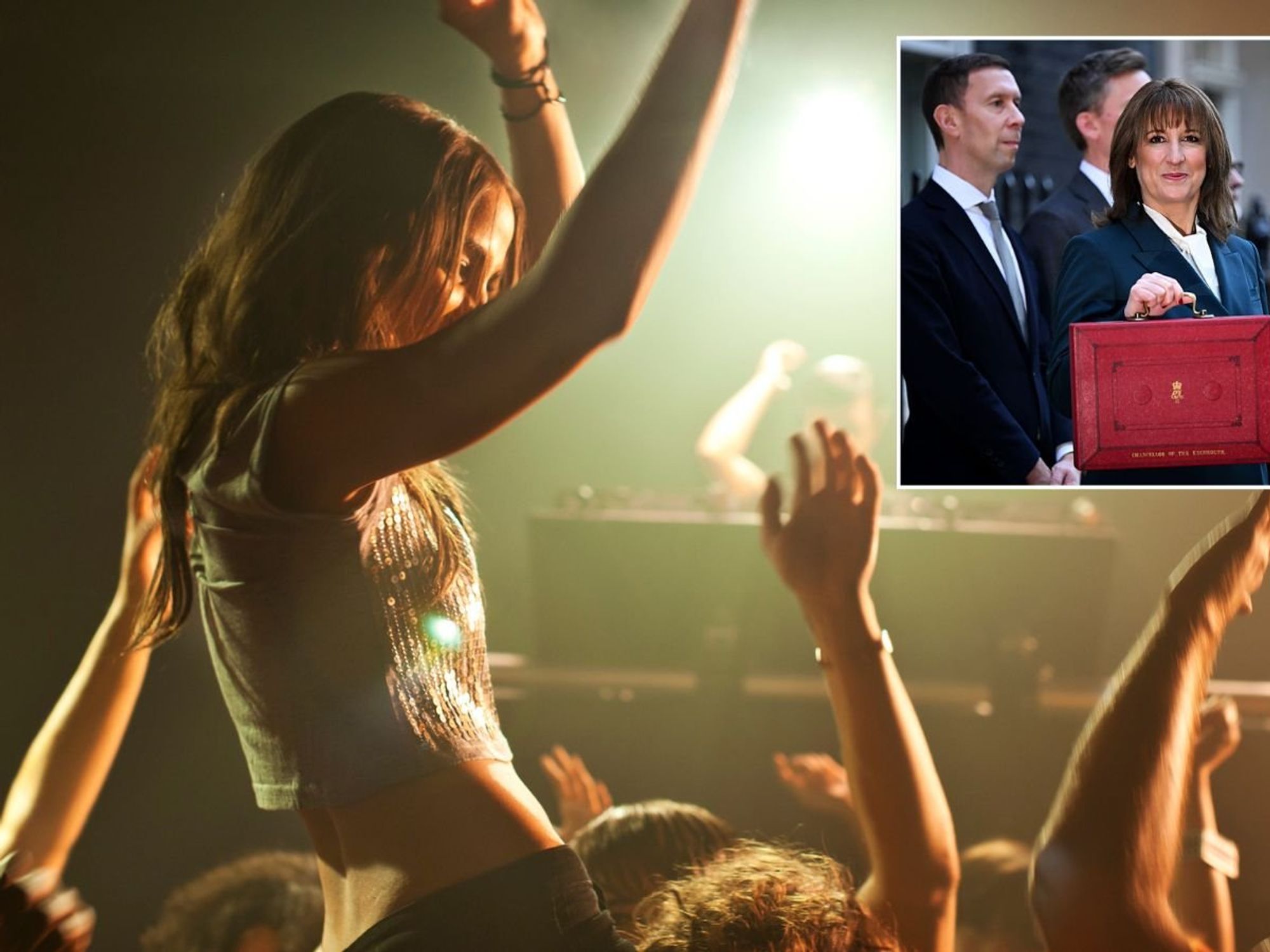 Rachel Reeves concertgoers