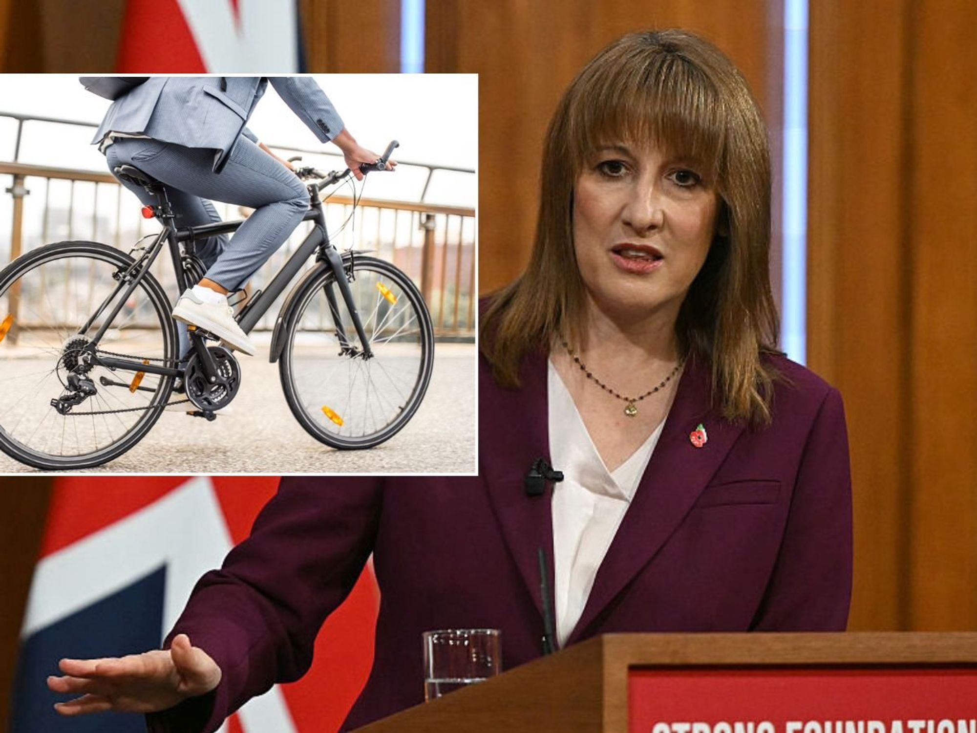 Rachel Reeves cyclist