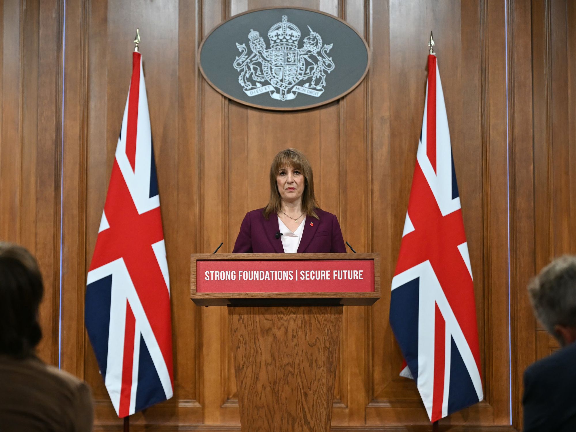 Rachel Reeves delivering pre-Budget speech in 9 Downing Street