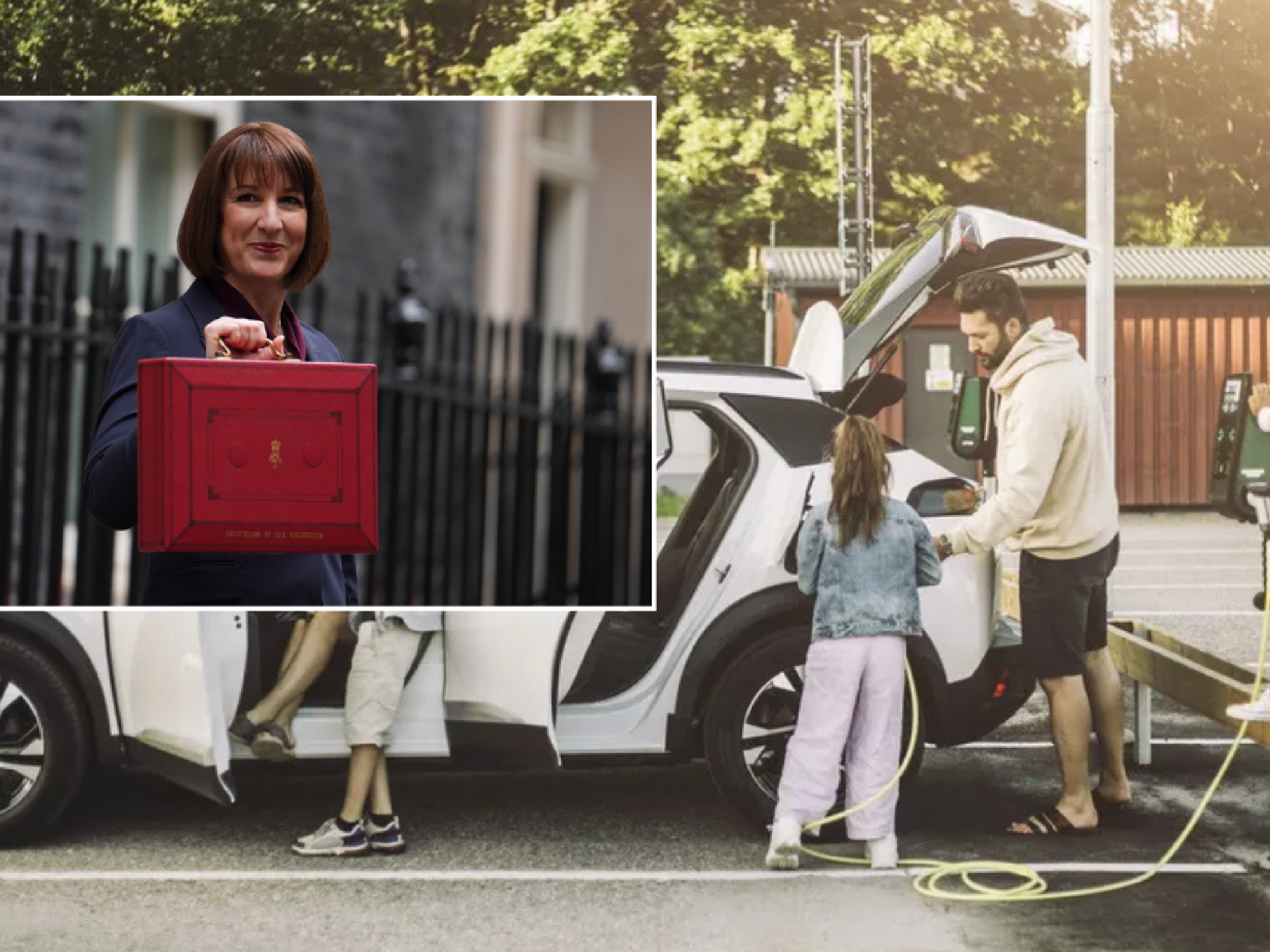 Rachel reeves/ family electric car