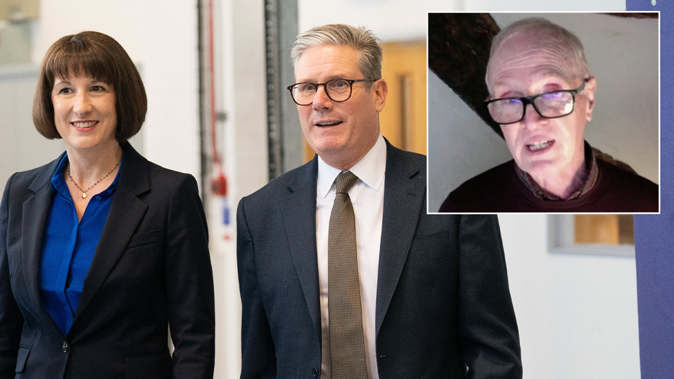 Rachel Reeves, Keir Starmer and David Pinless