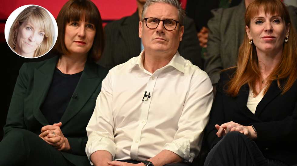 Rachel Reeves (left), Keir Starmer (middle), Angela Rayner (right)