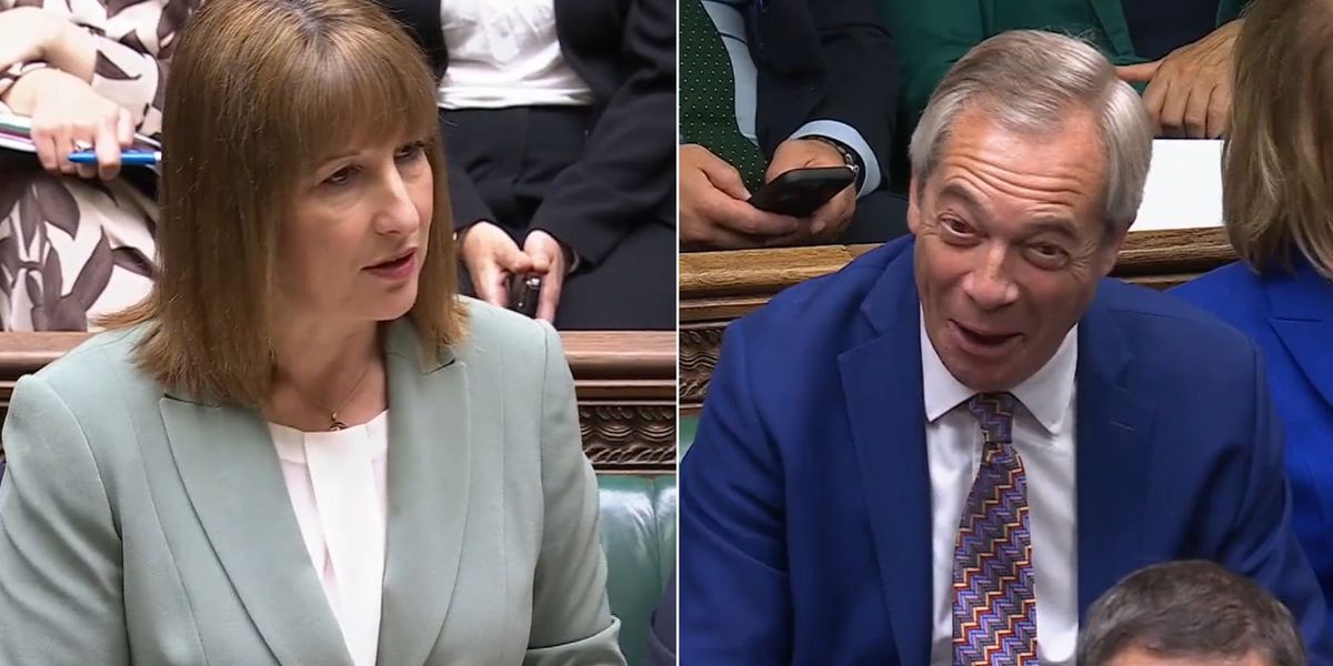 NextImg:Nigel Farage looks stunned by jibe as Rachel Reeves mocks Reform UK leader in the House of Commons