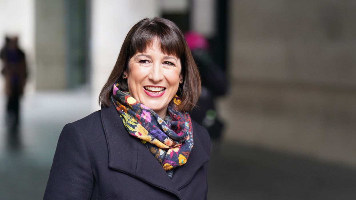 Rachel Reeves outside walking