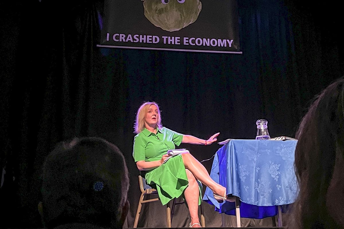 'What happened last night was not funny!' Liz Truss slams 'far-left activists' who disrupted event with 'lettuce' stunt