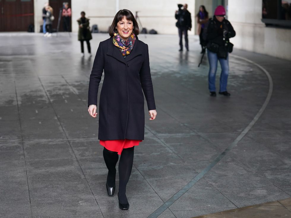 Rachel Reeves walking outside