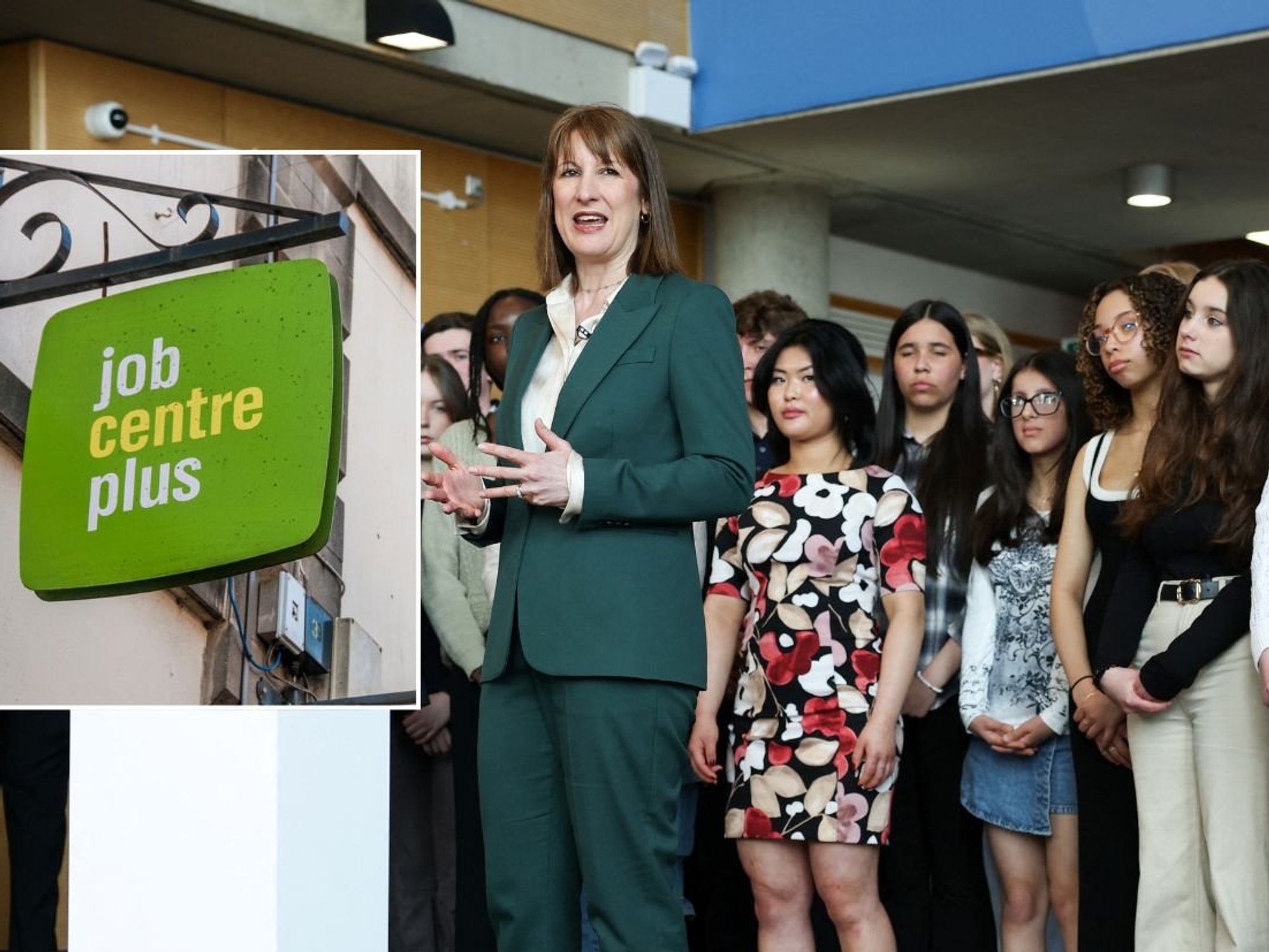 Rachel reeves with youth