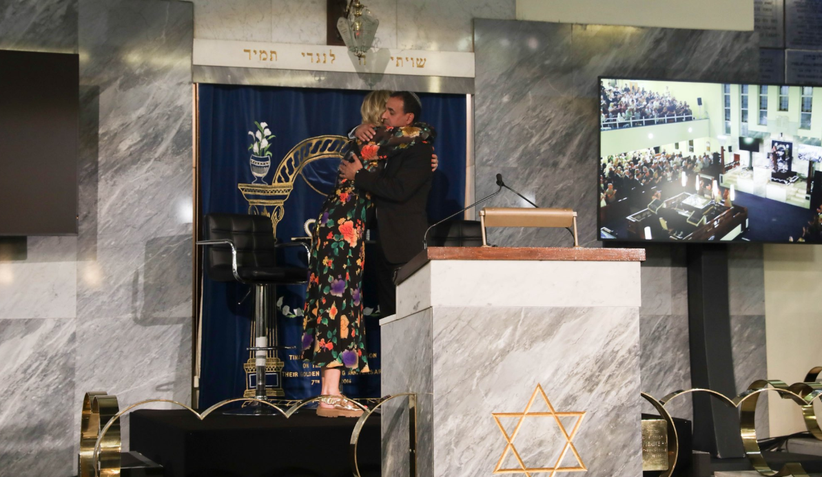 Rachel Riley and Eli Sharabi