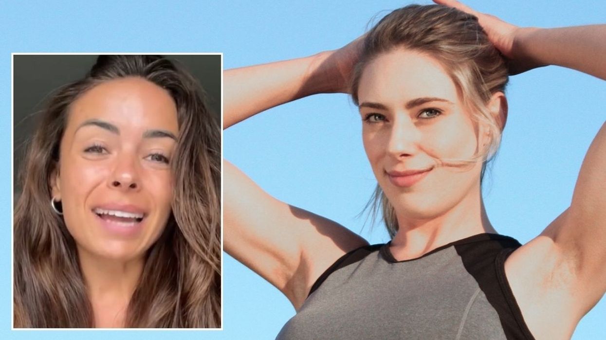 Rachel Valentine / Woman tying her hair up