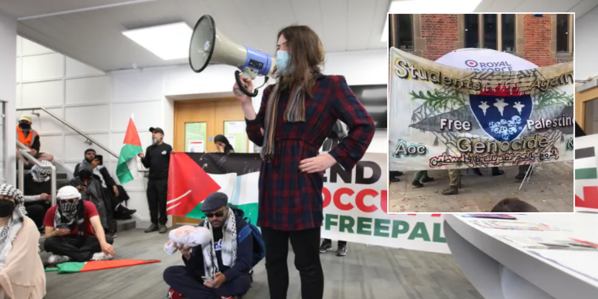 NextImg:RAF forced to axe stalls at university job fairs over security concerns from student activists