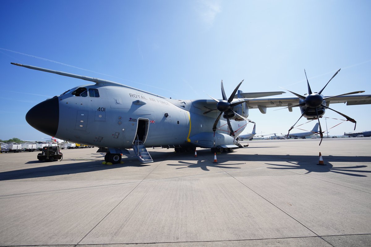 RAF Airbus A400M Atlas military transport aircraft