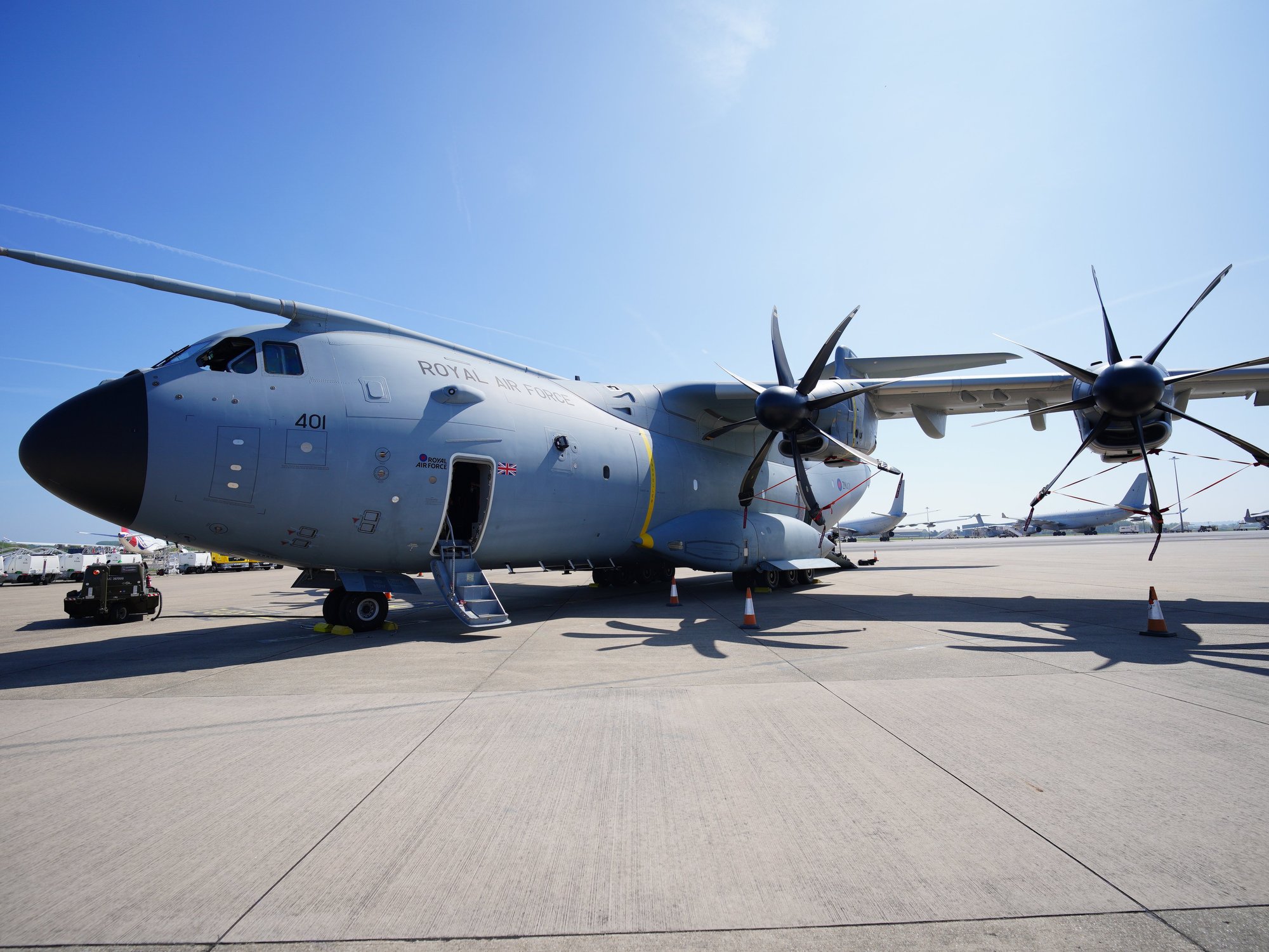 RAF Airbus A400M Atlas military transport aircraft