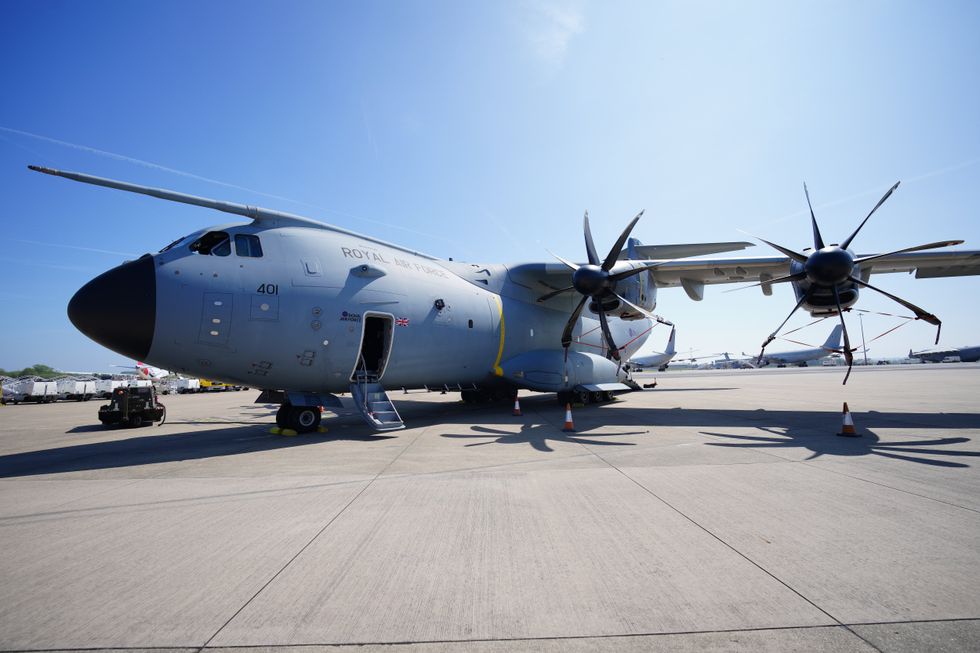 RAF Airbus A400M Atlas military transport aircraft