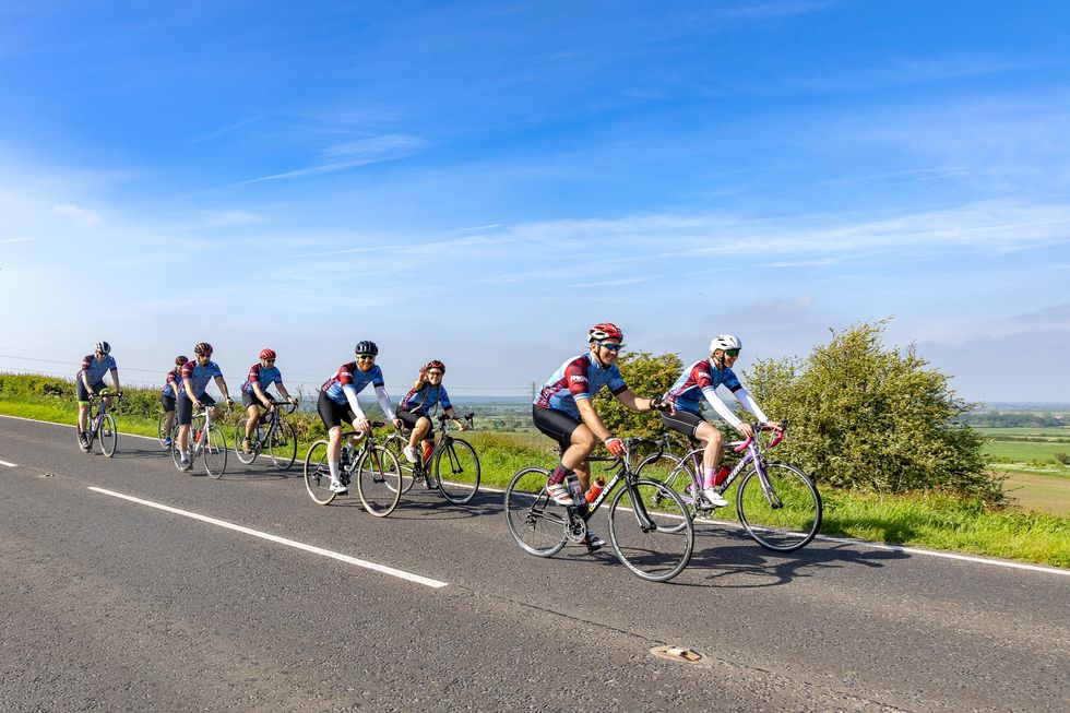 RAF Digby cyclists