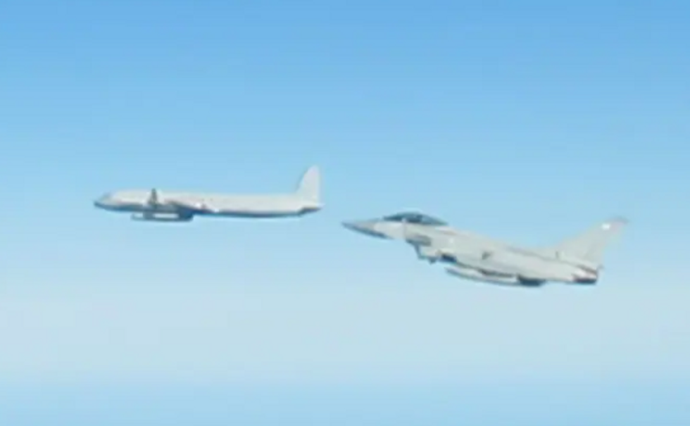 RAF jet intercepting Russian plane