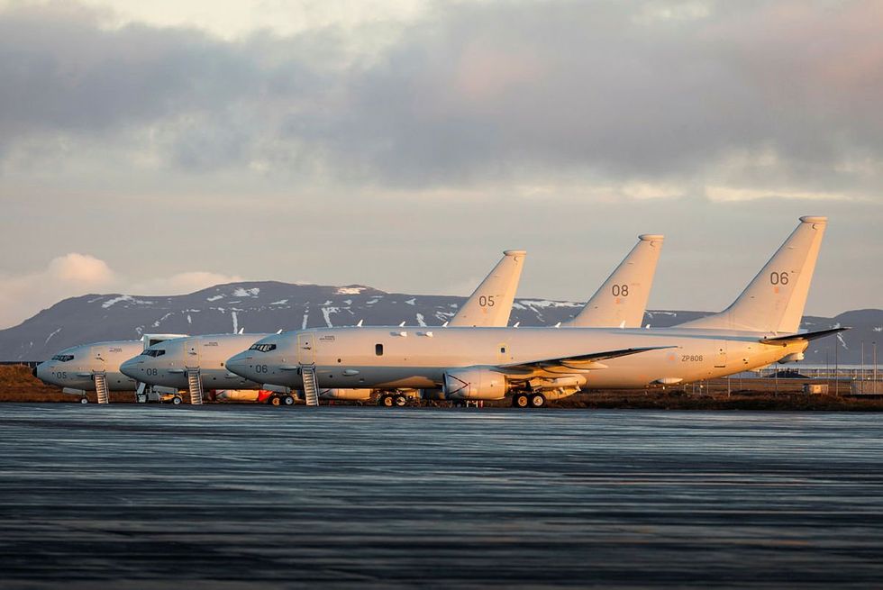 RAF P-8 Poseidon aircraft