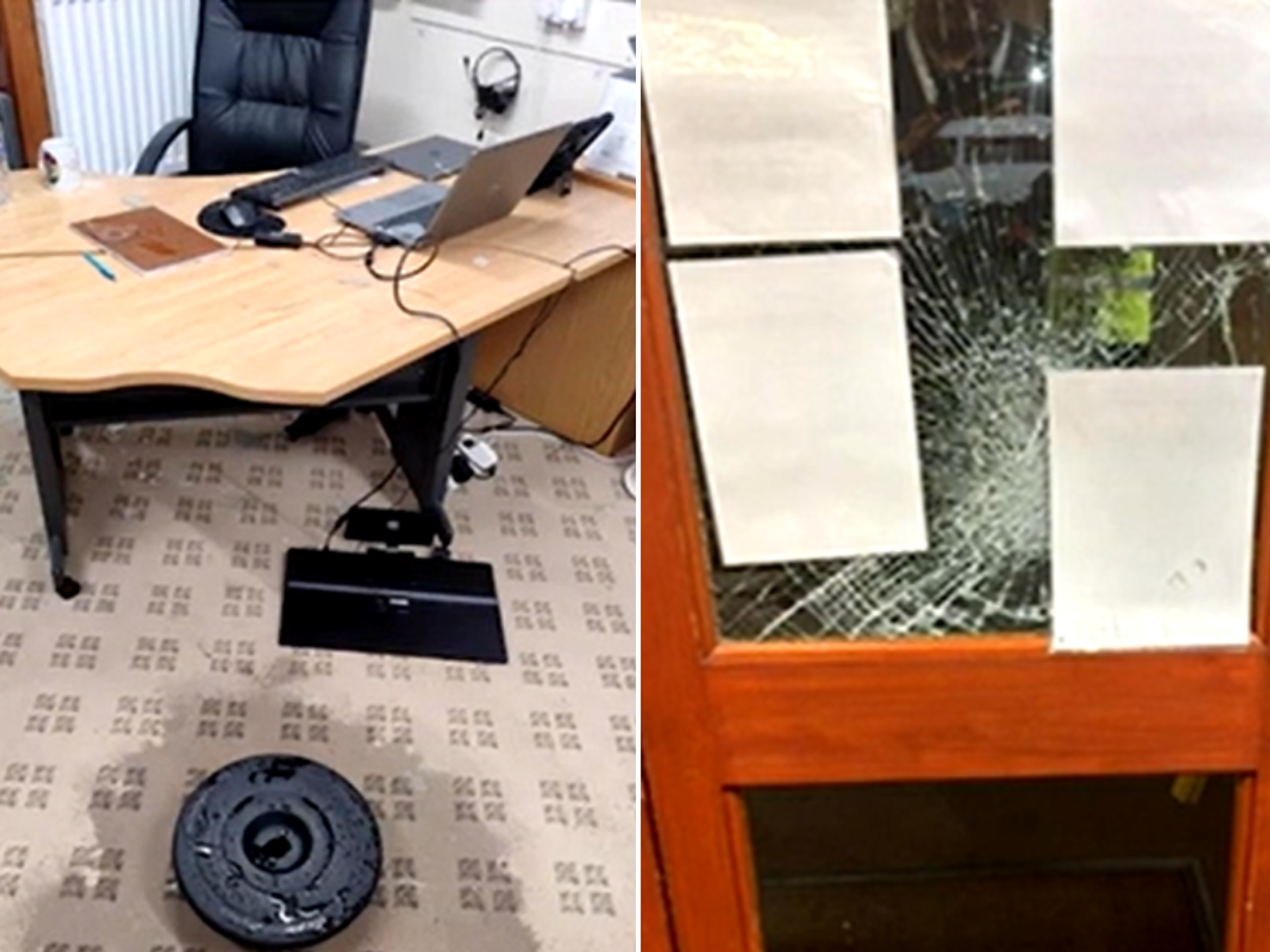 RAF Wethersfield damage allegedly caused by migrants