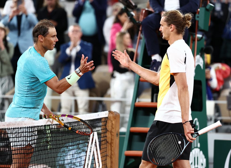 Rafael Nadal lost in straight sets to Alexander Zverev