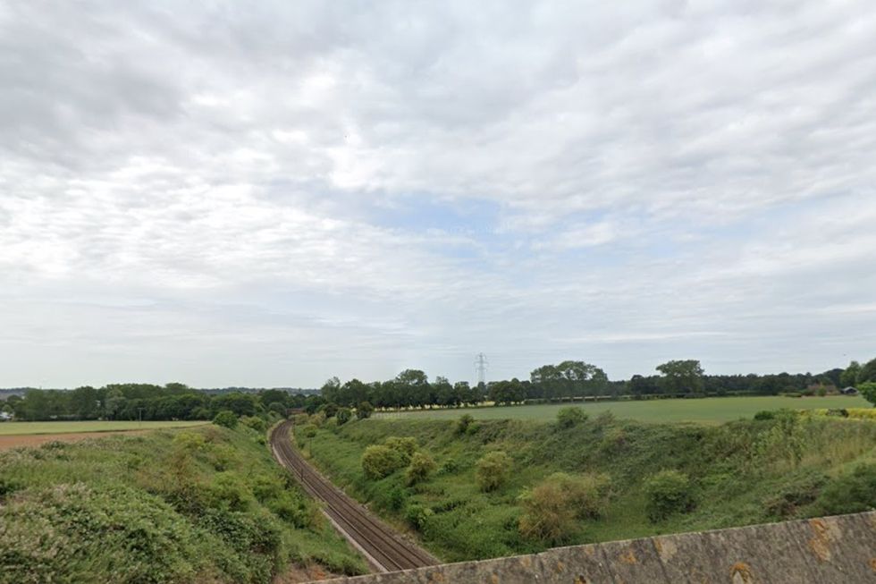 Railway Track near where woman was found