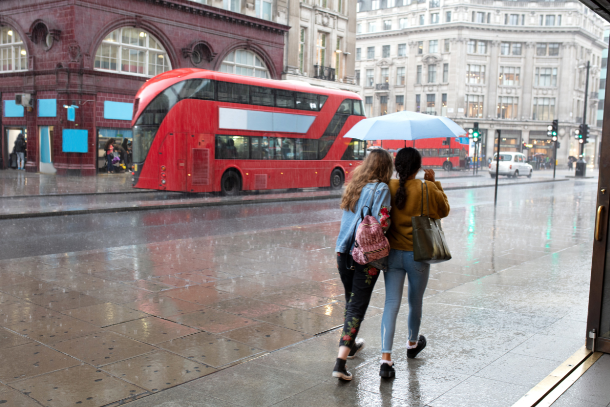Déšť v Londýně