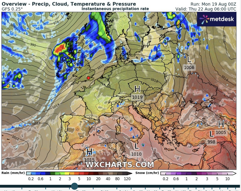 Rain is likely to hit Scotland in the aftermath of hurricane Ernesto