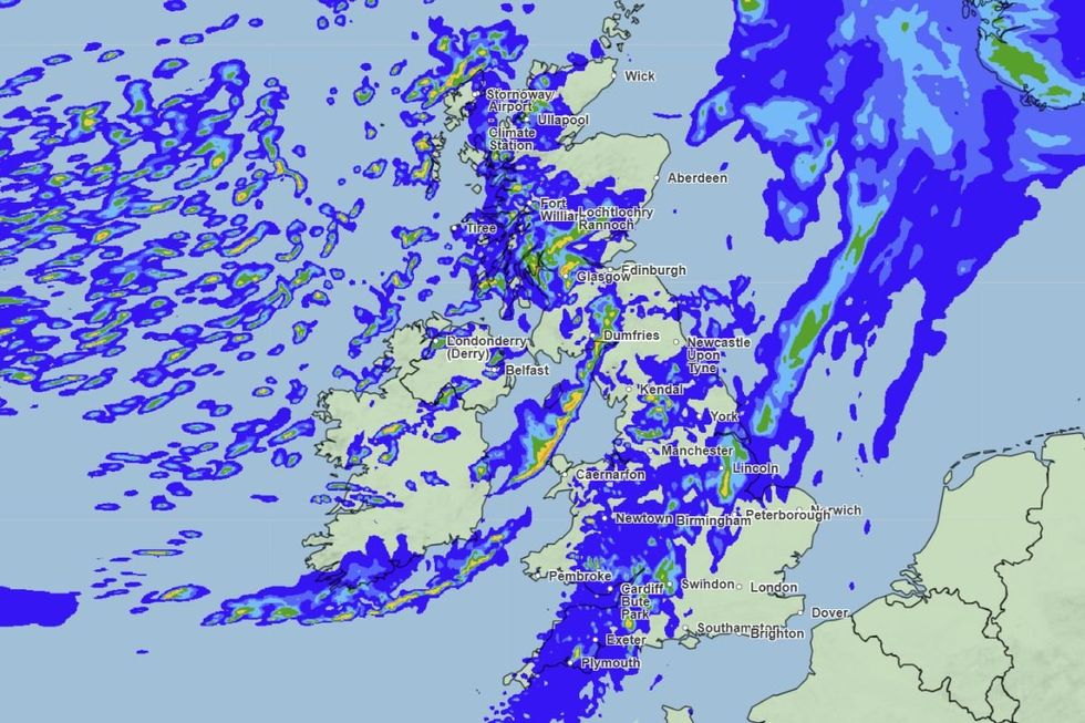 Rain is set to batter Britain for much of the week, the Met Office has said