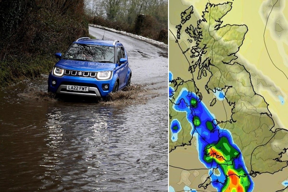  Rain is set to hit large parts of Britain