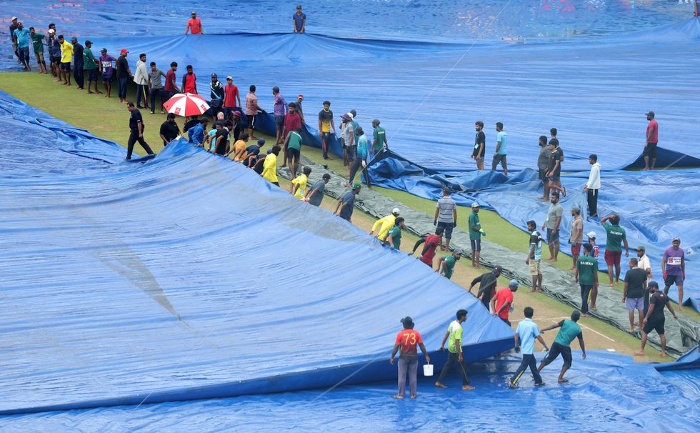 Rain prevented play between Ireland and Zimbabwe, sending Australia out in the process