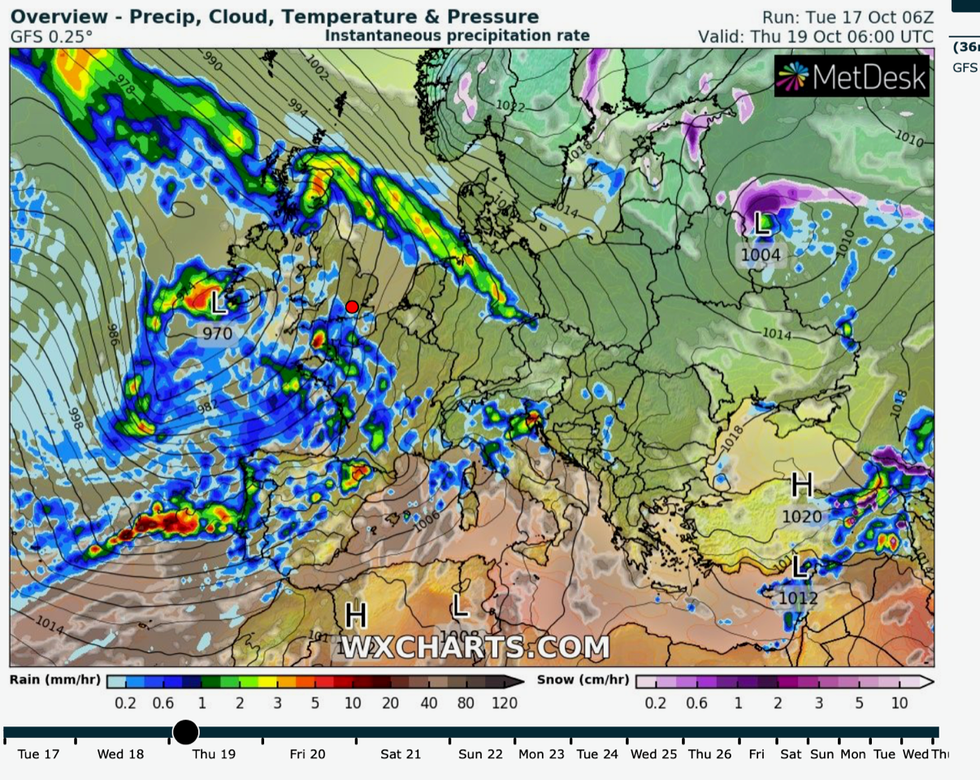 Rain to fall across the UK