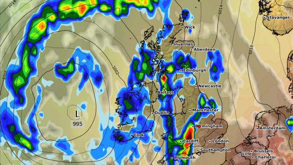 Rain weather map