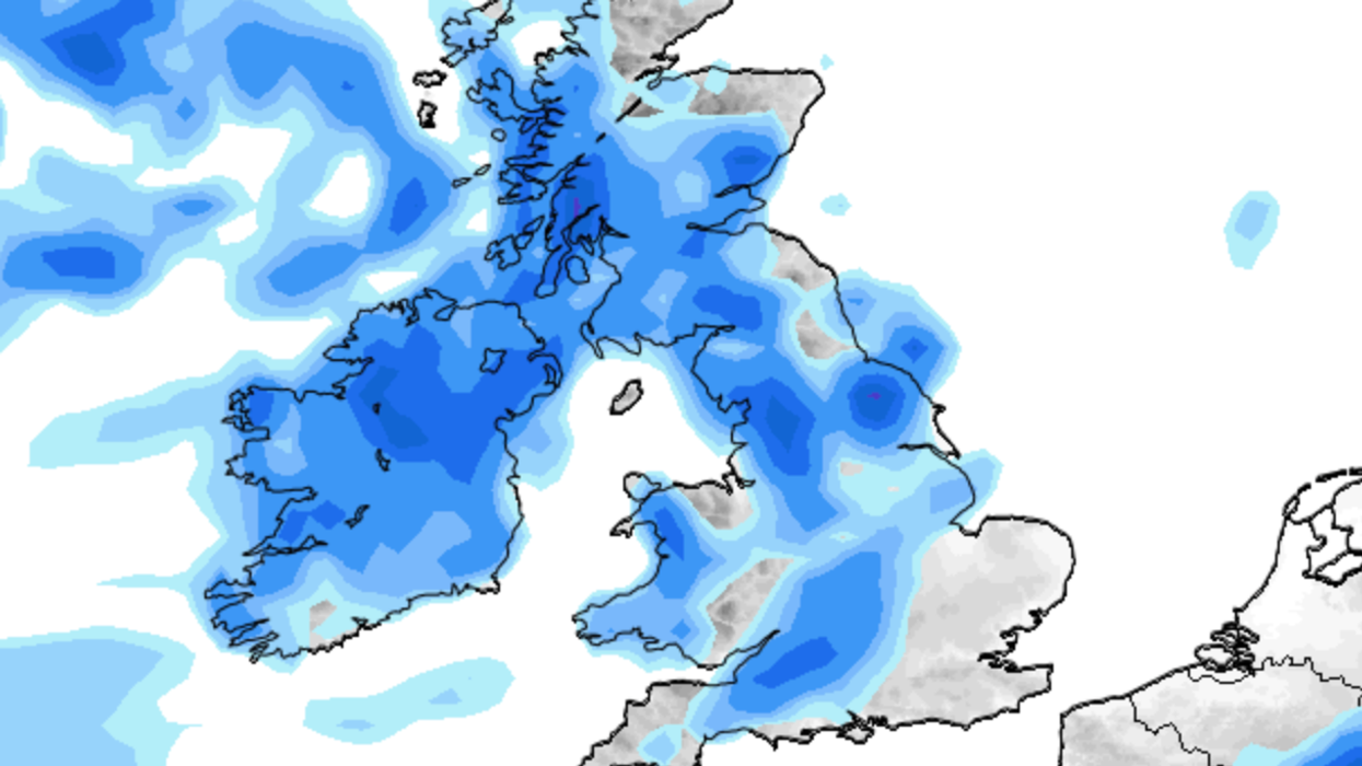 Rain weather map